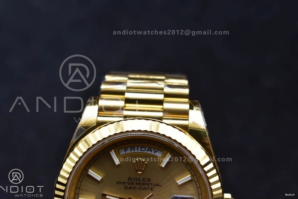 YG THBF 1:1 40 President Day Edition Gold (Gain VR3255 Date on Best 228238 Weight) Dial Bracelet 0801
